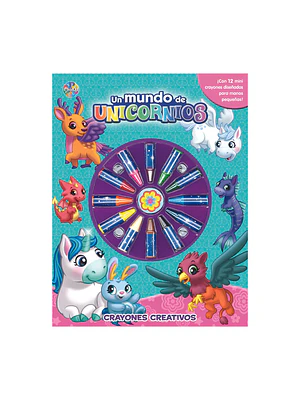 UN MUNDO DE UNICORNIOS. CRAYONES CREATIVOS - PHIDAL