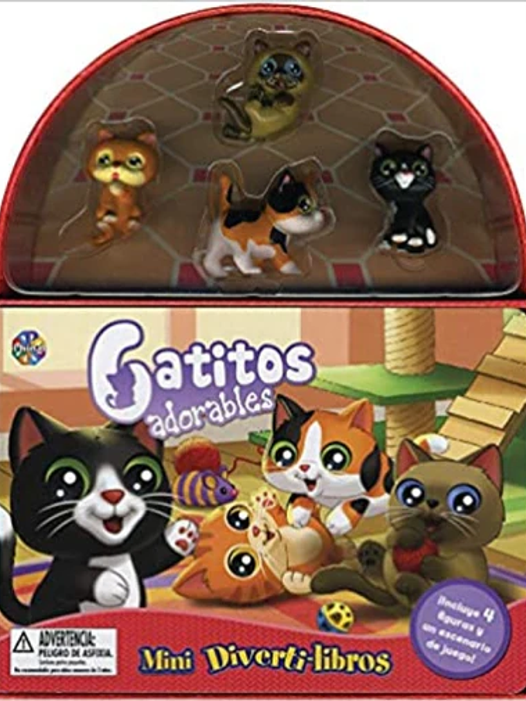 GATITOS ADORABLES MINI DIVERTI-LIBROS - PHIDAL 1