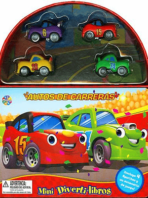 AUTOS DE CARRERA MINI DIVERTI-LIBROS - PHIDAL
