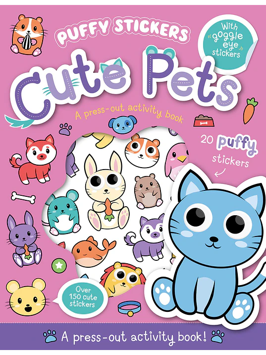 PUFFY STICKER CUTE PETS - PLANETA JUNIOR 1