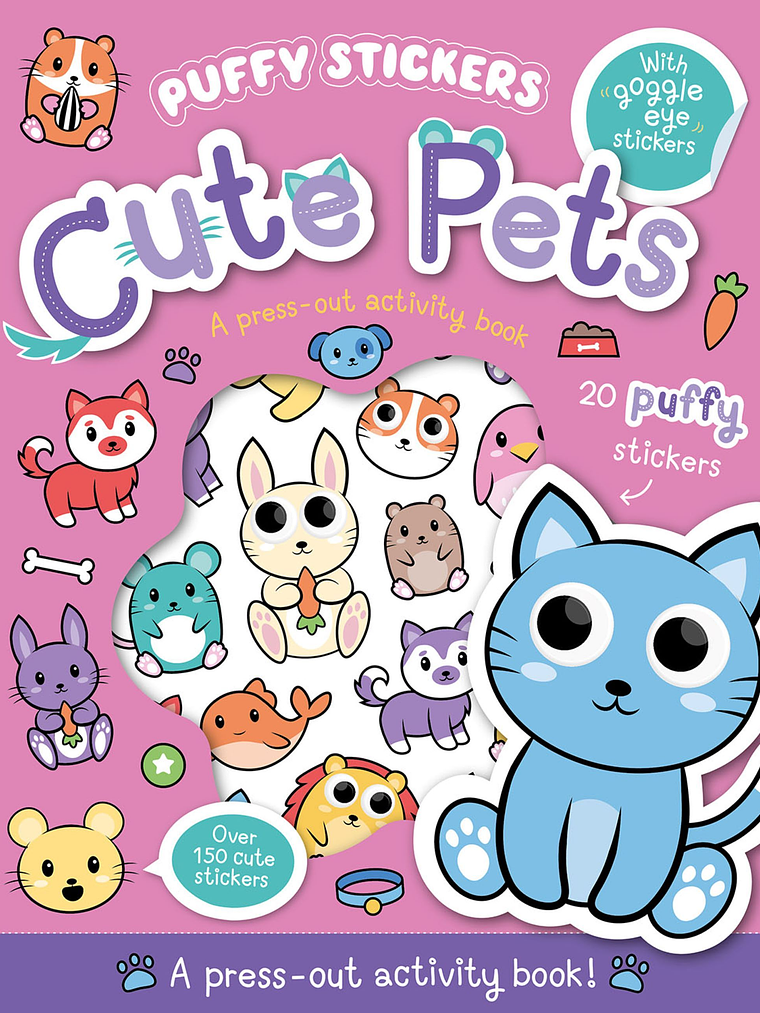 PUFFY STICKER CUTE PETS - PLANETA JUNIOR 1