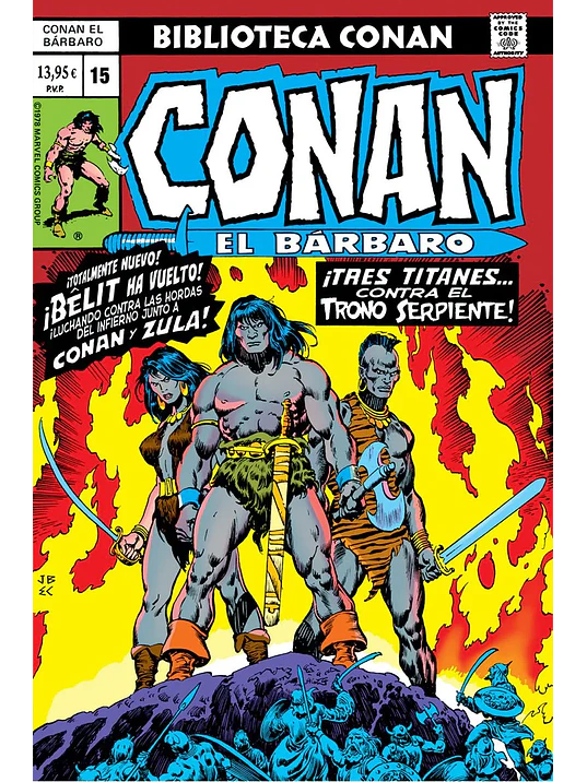 BIBLIOTECA CONAN EL BÁRBARO 15 - PANINI ESPAÑA 1