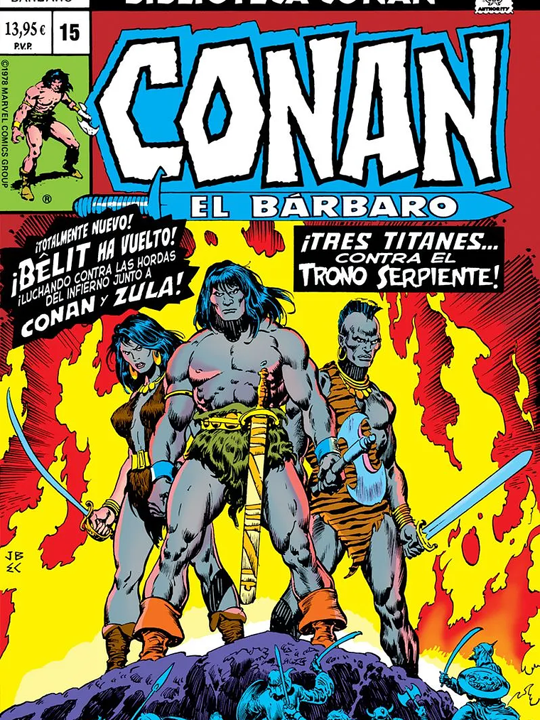 BIBLIOTECA CONAN EL BÁRBARO 15 - PANINI ESPAÑA 1