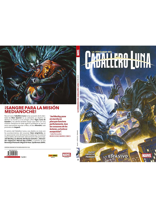 LA VENGANZA DEL CABALLERO LUNA 02: ESTÁ VIVO - PANINI ESPAÑA 2