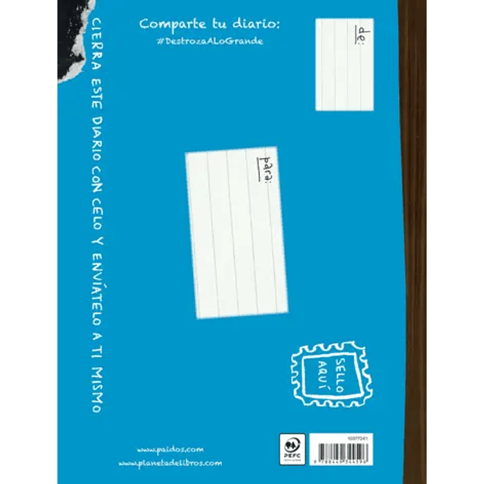 DESTROZA ESTE DIARIO. A LO GRANDE - AZUL FLÚOR - PAIDÓS 2