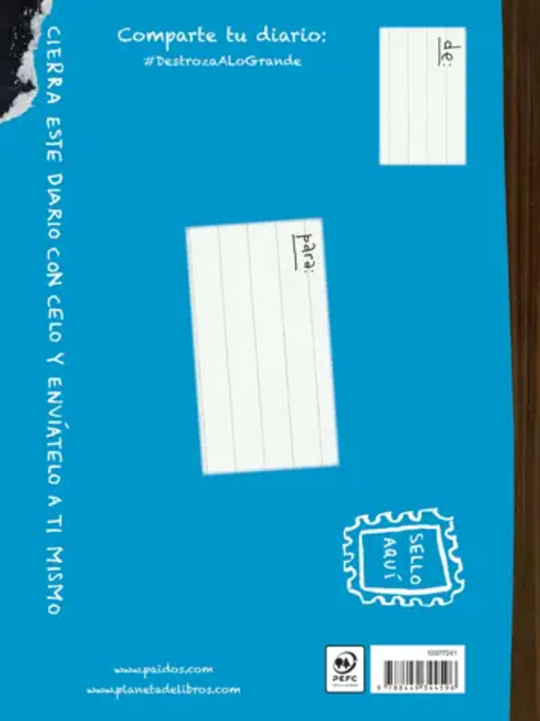 DESTROZA ESTE DIARIO. A LO GRANDE - AZUL FLÚOR - PAIDÓS 2