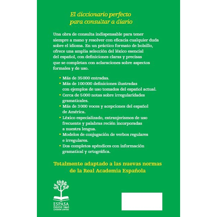 DICCIONARIO DE LA LENGUA ESPAÑOLA BOLSILLO - ESPASA 2