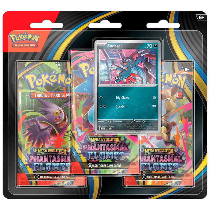 POKEMON LLAMARADAS FANTASMALES 3 PACK BLISTER - ESPAÑOL