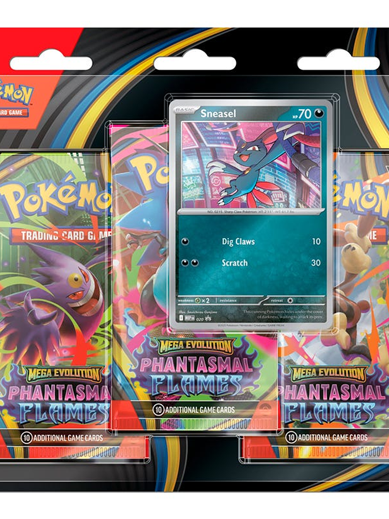 POKEMON LLAMARADAS FANTASMALES 3 PACK BLISTER - ESPAÑOL 1