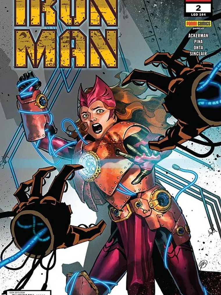 IRON MAN NÚM.02/164 - PANINI ESPAÑA 1