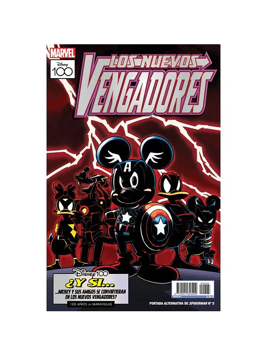 SPIDERMAN NUM. 05 SPIDERMAN V4 5 DISNEY 100 PORTADA ALTERNATIVA - PANINI ESPANA 1