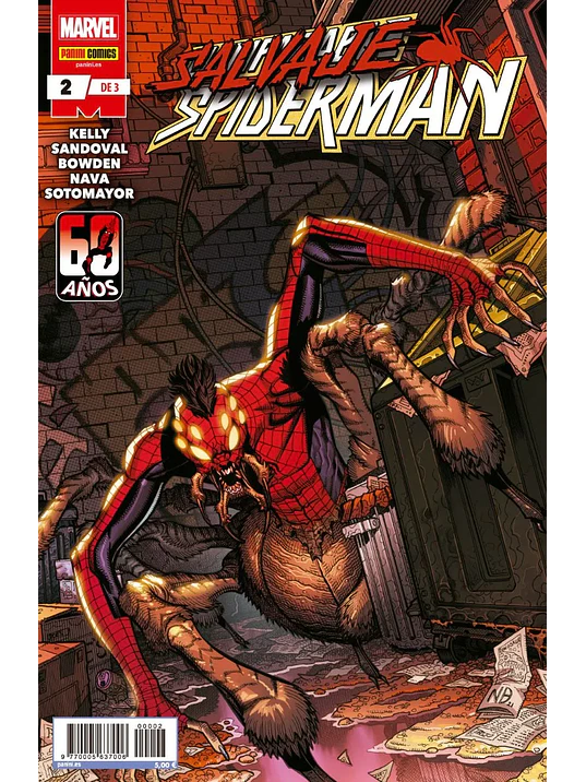 SALVAJE SPIDERMAN 02 DE 3 - PANINI ESPANA 1