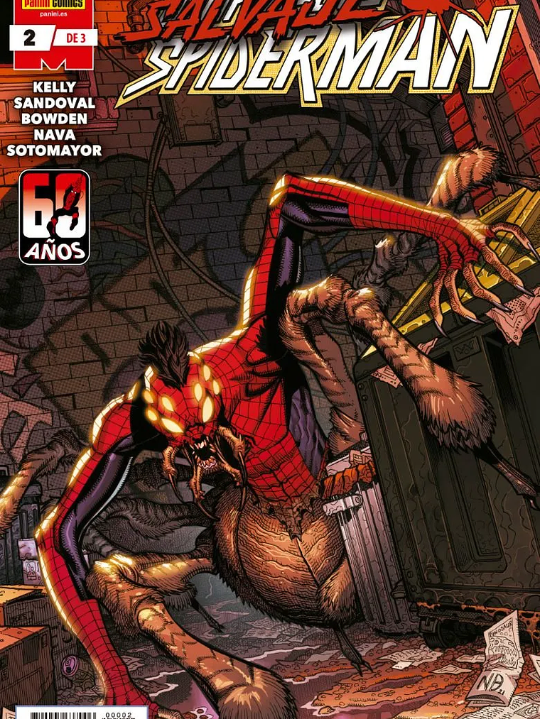 SALVAJE SPIDERMAN 02 DE 3 - PANINI ESPANA 1