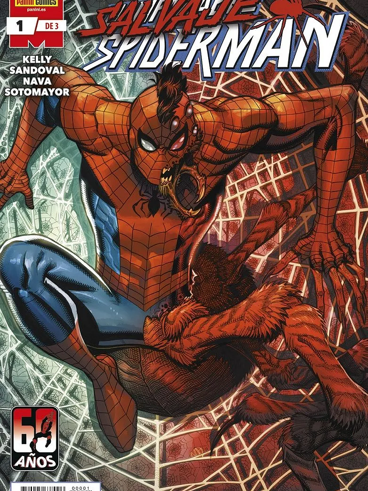 SALVAJE SPIDERMAN 01 DE 3 - PANINI ESPANA 1