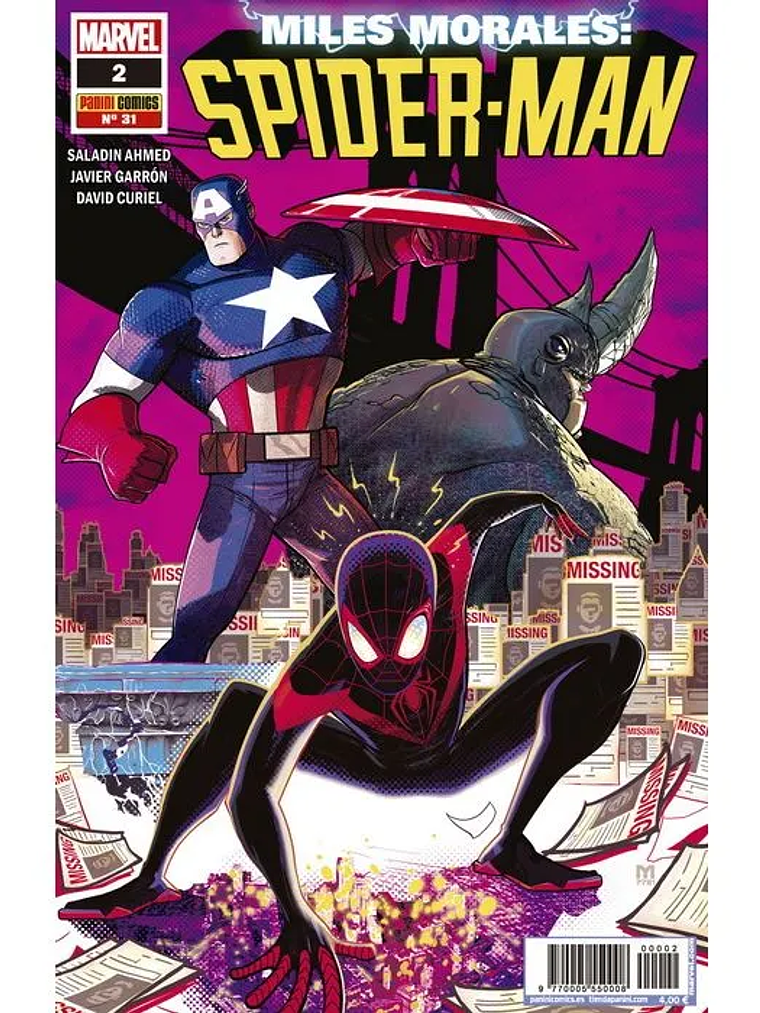 MILES MORALES: SPIDERMAN 2023 NUM. 02 - PANINI ESPANA 1