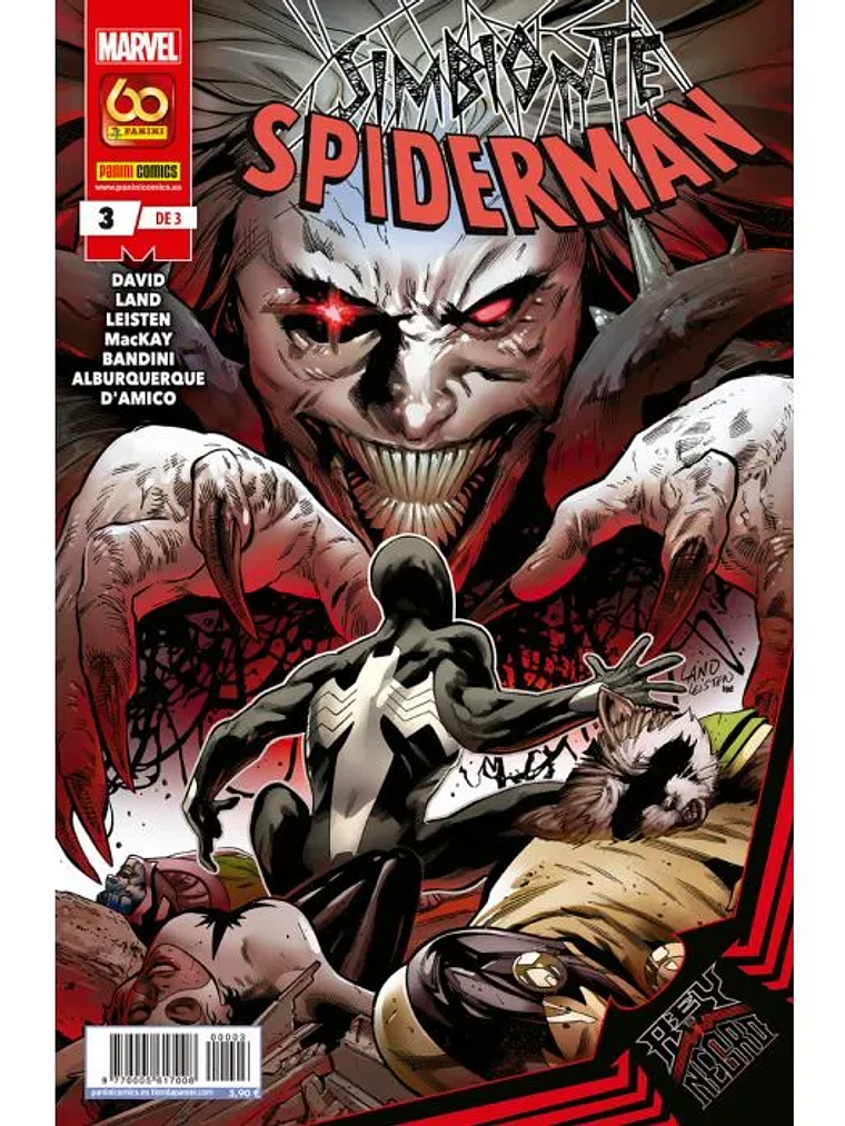 REY DE NEGRO: SIMBIONTE SPIDERMAN 03 - PANINI ESPANA 1