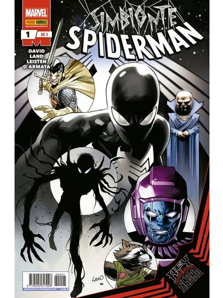 REY DE NEGRO: SIMBIONTE SPIDERMAN 01 - PANINI ESPANA 1