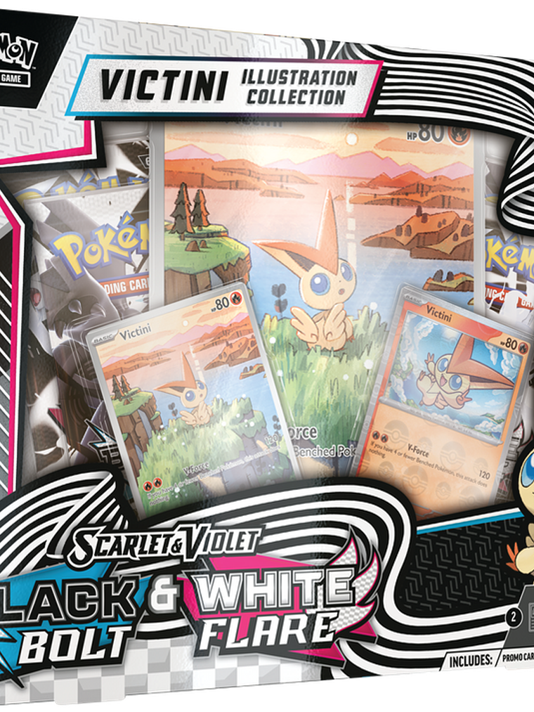 POKEMON SCARLET & VIOLET 10.5 UNOVA COLECCION ILUSTRACION VICTINI - ESPAÑOL 1