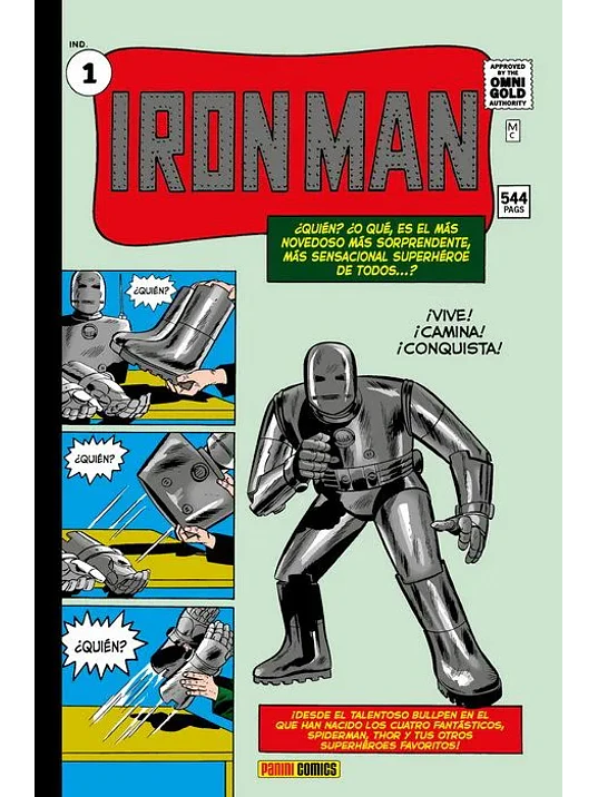 IRON MAN 01: NACE IRON MAN. MARVEL GOLD - PANINI ESPANA 1