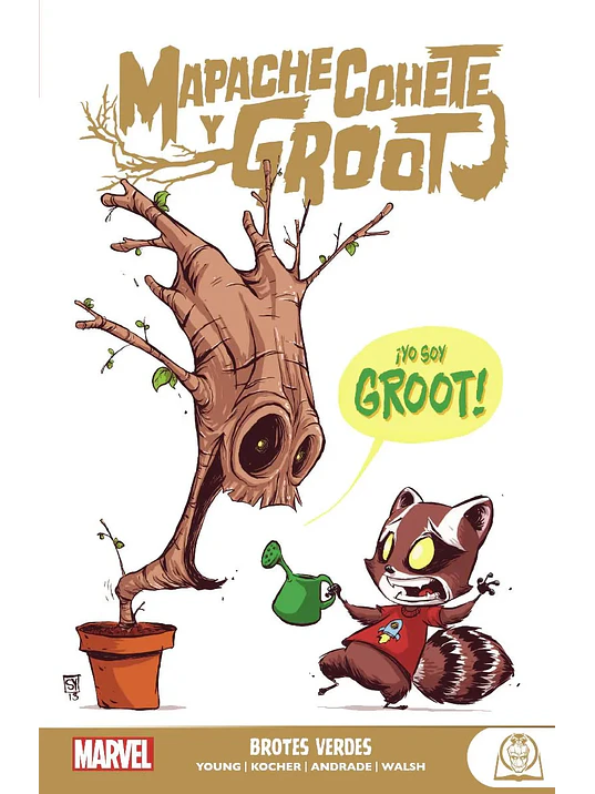 MARVEL YOUNG ADULTS. MAPACHE COHETE Y GROOT 01: BROTES VERDES - PANINI ESPANA 1