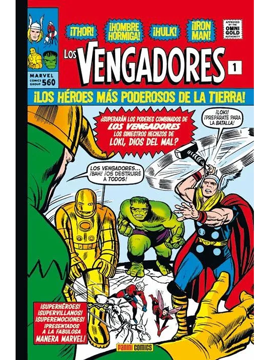 LOS VENGADORES 01: LA LLEGADA DE LOS VENGADORES. MARVEL GOLD - PANINI ESPANA 1