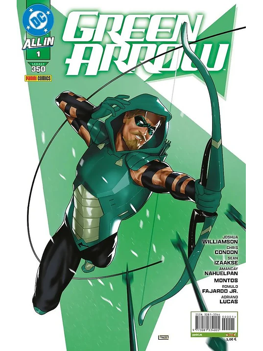 ALL IN GREEN ARROW NÚM. 01 - PANINI ESPAÑA 1