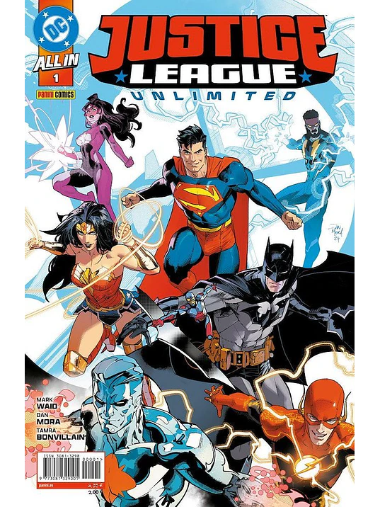 ALL IN JUSTICE LEAGUE UNLIMITED NÚM. 01 - PANINI ESPAÑA 1