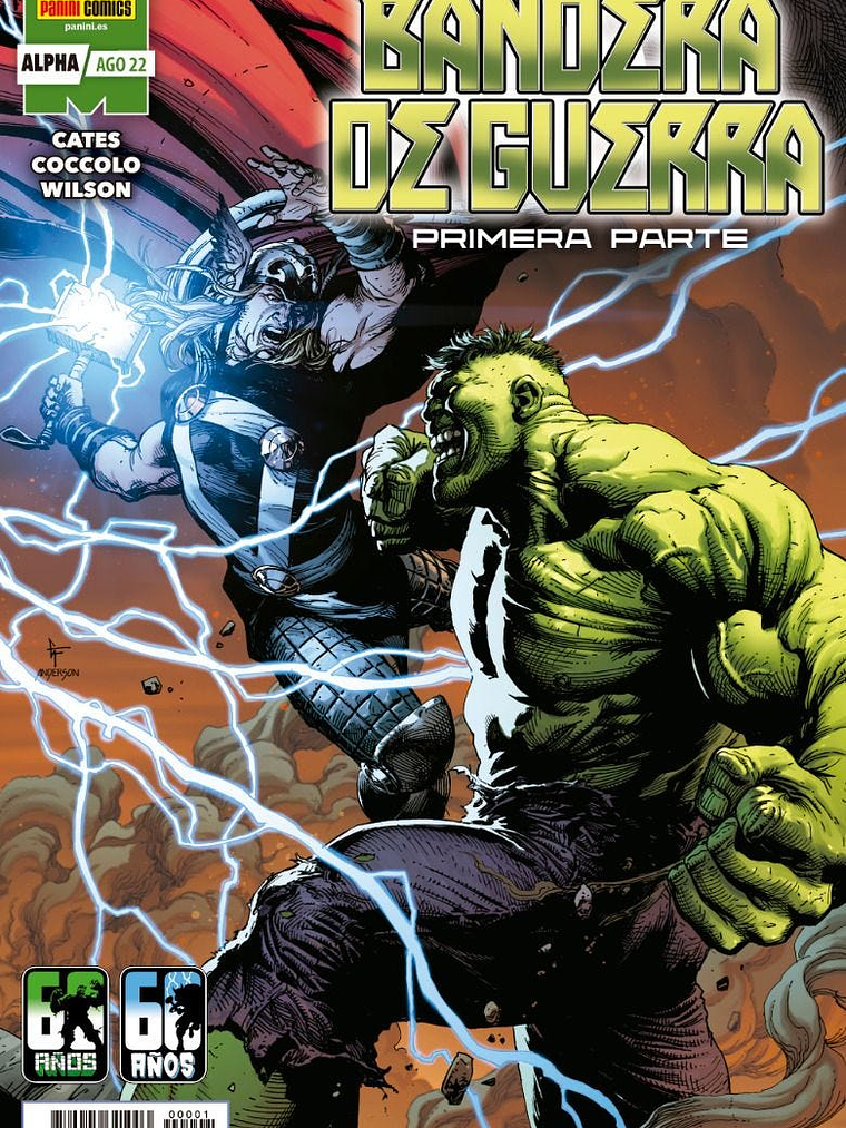 HULK VS. THOR ALPHA: BANDERA DE GUERRA PRIMERA PARTE - PANINI ESPANA 1