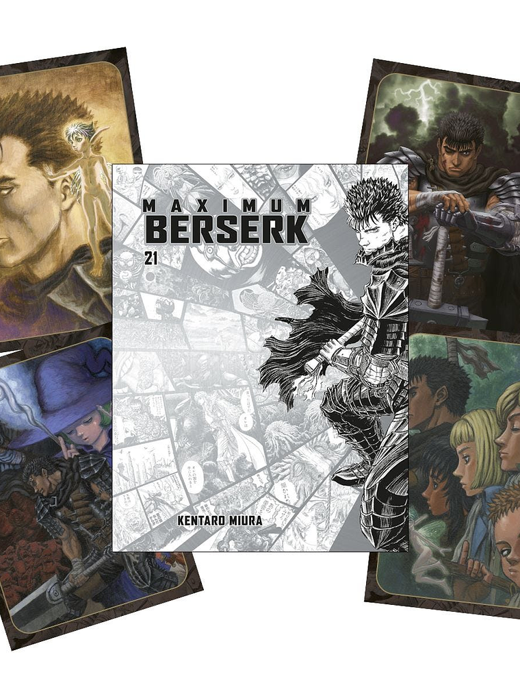 PREVENTA - BERSERK MAXIMUM 21 (PORTADA ALTERNATIVA + 4 POSTALES) 1