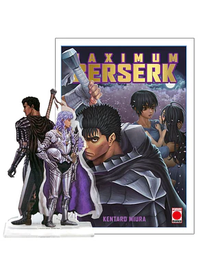 BERSERK MAXIMUM 21 (PORTADA LOGO DORADO + FIGURA GUTS)