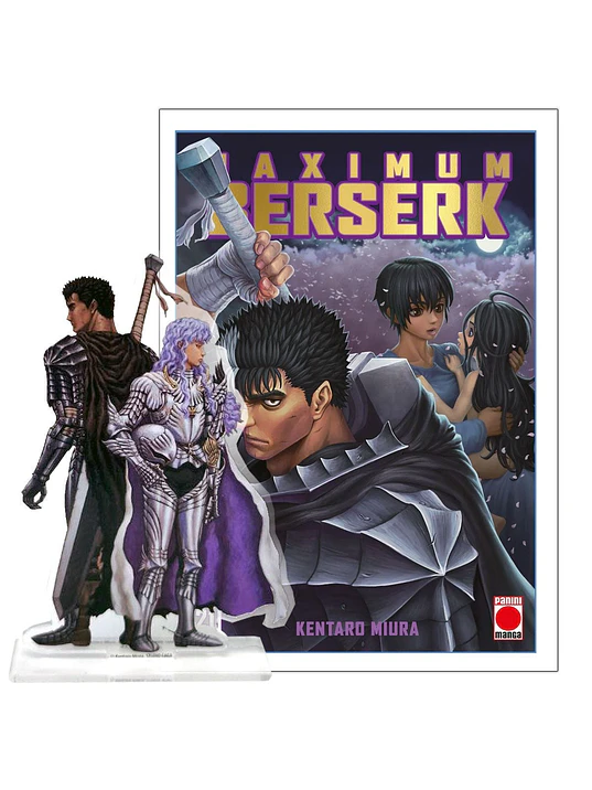 BERSERK MAXIMUM 21 (PORTADA LOGO DORADO + FIGURA GUTS) 1