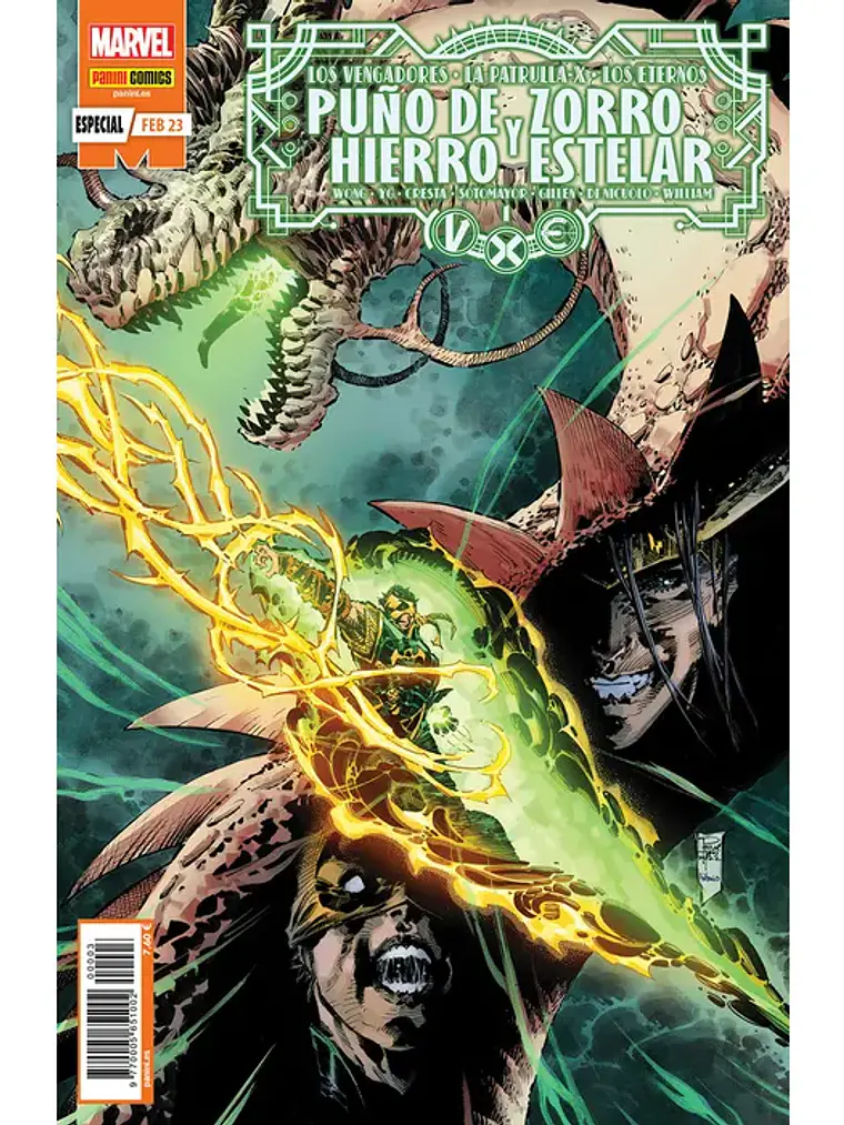 V.X.E.: PUNO DE HIERRO Y ZORRO ESTELAR - PANINI ESPANA 1