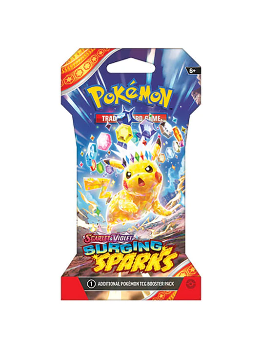 POKEMON SCARLET & VIOLET 08 SURGING SPARKS SLEEVED BOOSTER- ESPAÑOL 1