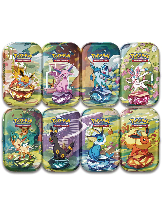 SCARLET & VIOLET PRISMATIC EVOLUTIONS MINI TIN - ESPAÑOL 1