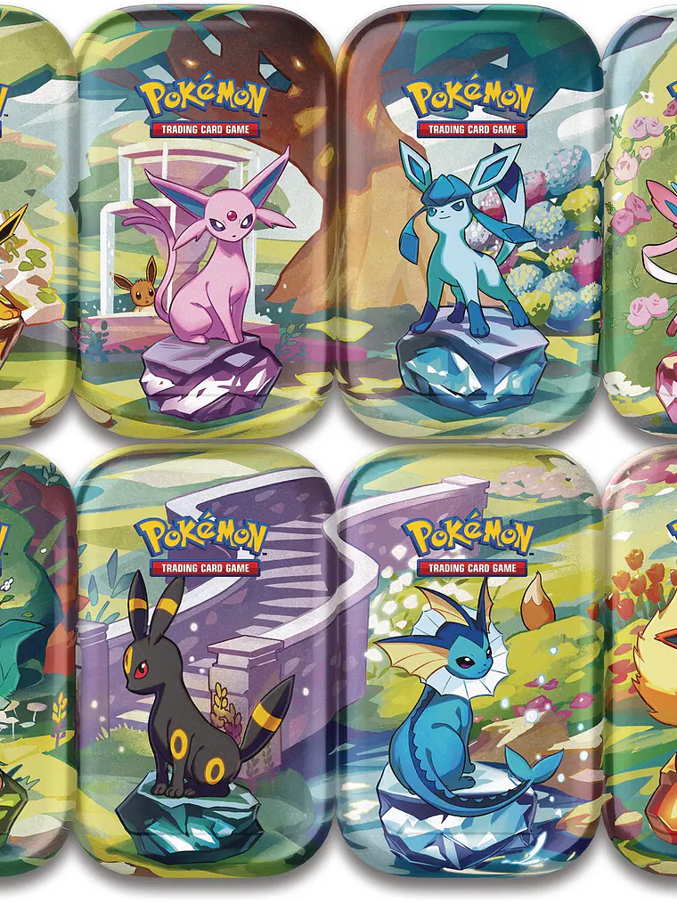SCARLET & VIOLET PRISMATIC EVOLUTIONS MINI TIN - ESPAÑOL 1