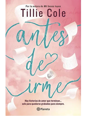 ANTES DE IRME