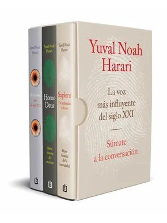 ESTUCHE HARARI SAPIENS/ HOMO DEUS/ 21 LECCIONES  1