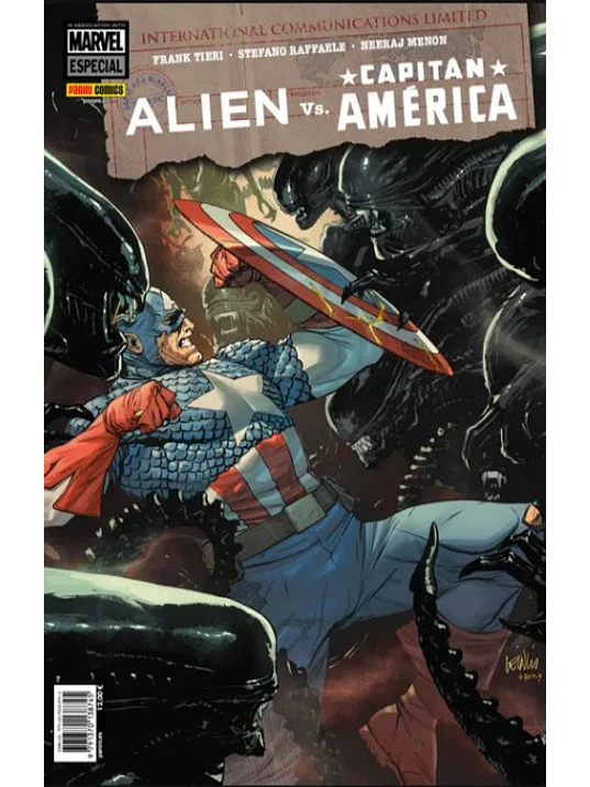 PREVENTA - ALIEN VS. CAPITÁN AMÉRICA. MARVEL ESPECIAL 1