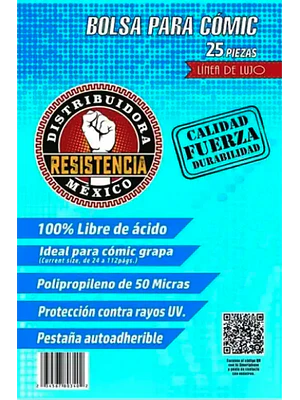 BOLSA PARA COMIC 25 PIEZAS LINEA DE LUJO