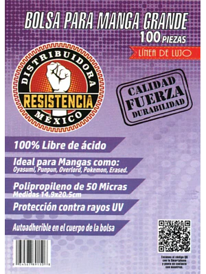 BOLSA PARA MANGA GRANDE 100 PIEZAS LINEA DE LUJO
