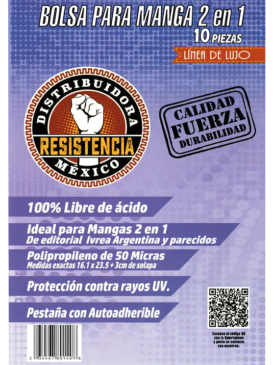 BOLSA PARA MANGA 2 EN 1 10 PIEZAS LINEA DE LUJO 1