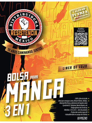 BOLSA PARA MANGA 3 EN 1 10 PIEZAS LINEA DE LUJO