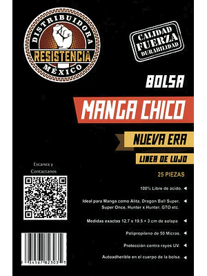 BOLSA PARA MANGA CHICO - 25 PIEZAS. LUJO NUEVA ERA