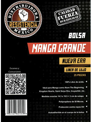 BOLSA PARA MANGA GRANDE - 25 PIEZAS. LUJO NUEVA ERA