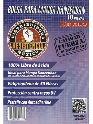 BOLSA PARA MANGA KANZENBAN 10 PIEZAS LINEA DE LUJO