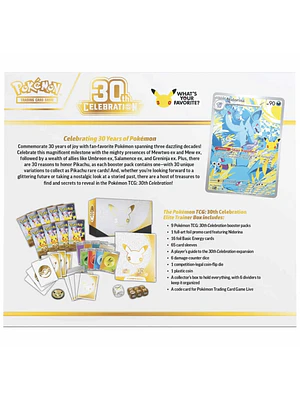 POKEMON TCG: 30TH CELEBRATION ELITE TRAINER BOX - INGLÉS
