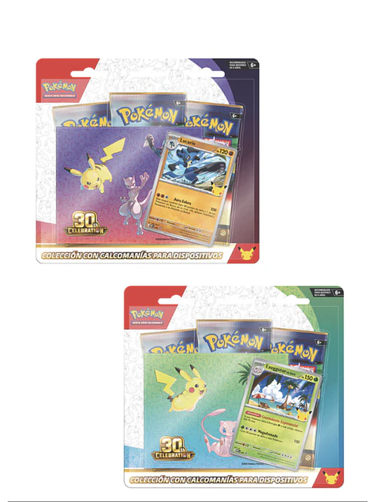 POKEMON TCG: 30TH CELEBRATION TECH STICKER COLLECTION - INGLÉS 1