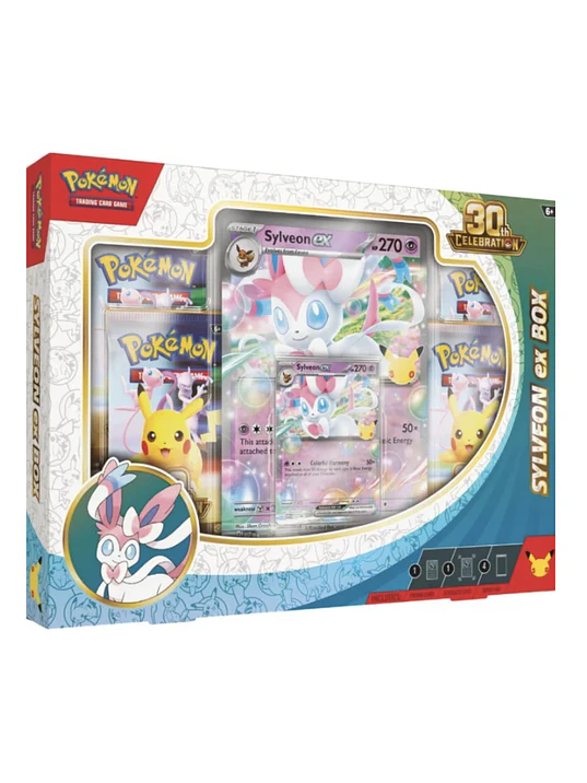 POKEMON TCG: 30TH CELEBRATION EX BOX (SYLVEON EX) - INGLÉS 1
