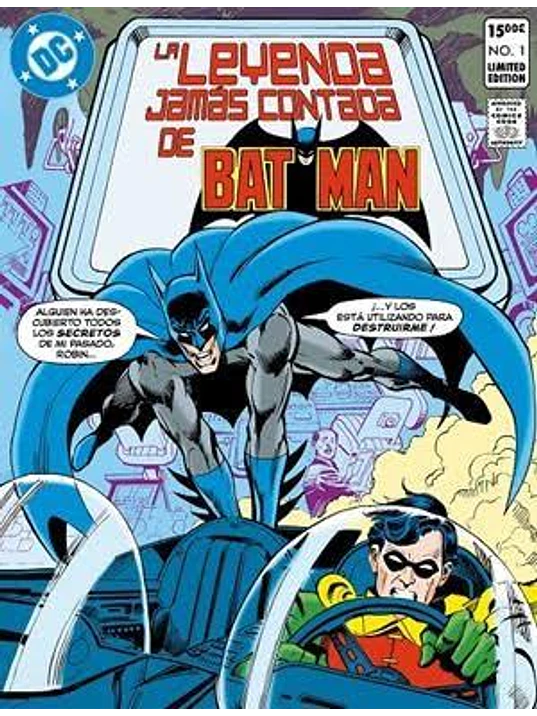 PREVENTA - LA LEYENDA JAMÁS CONTADA DE BATMAN. DC EDICIÓN FACSÍMIL 1
