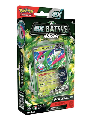 POKEMON TCG: EX BATTLE DECK (TAPU KOKO EX OR IRON LEAVES EX) - INGLÉS
